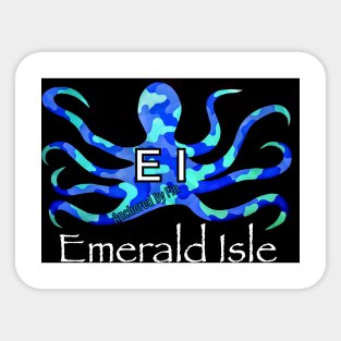 Emerald Isle Octopus Sticker